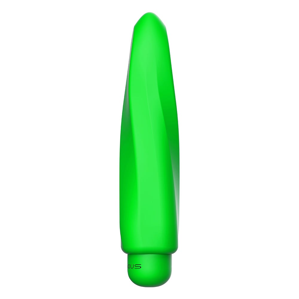 Luminous Myra Ultra Soft Silicone 10-Speed Bullet Vibrator - Green