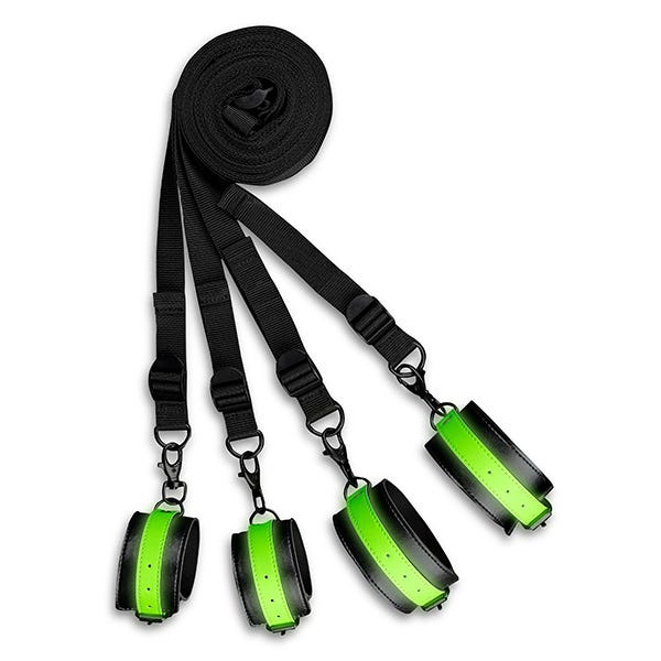 Ouch! Glow In the Dark Bed Bindings Restraint Kit