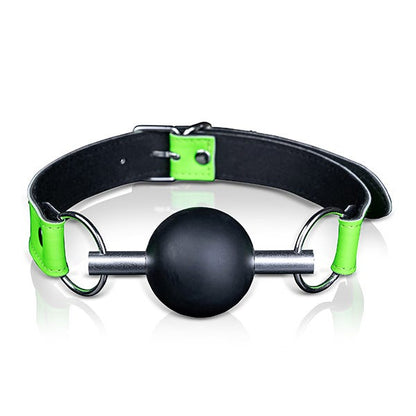 Ouch! Glow In the Dark Bonded Leather Solid Ball Gag