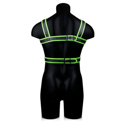 Ouch! Glow In The Dark Bonded Leather Harness