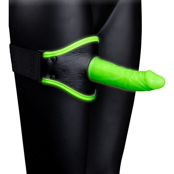 Ouch! Glow In the Dark Thigh Strap-On with Silicone Dildo