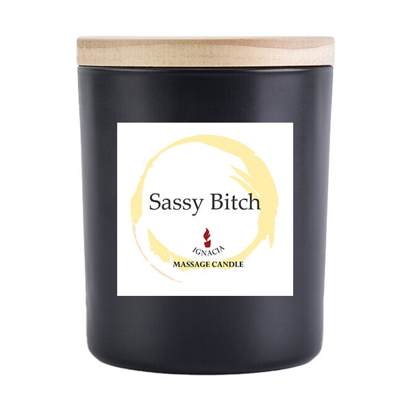 Ignatia Sassy Bitch Massage Oil Candle