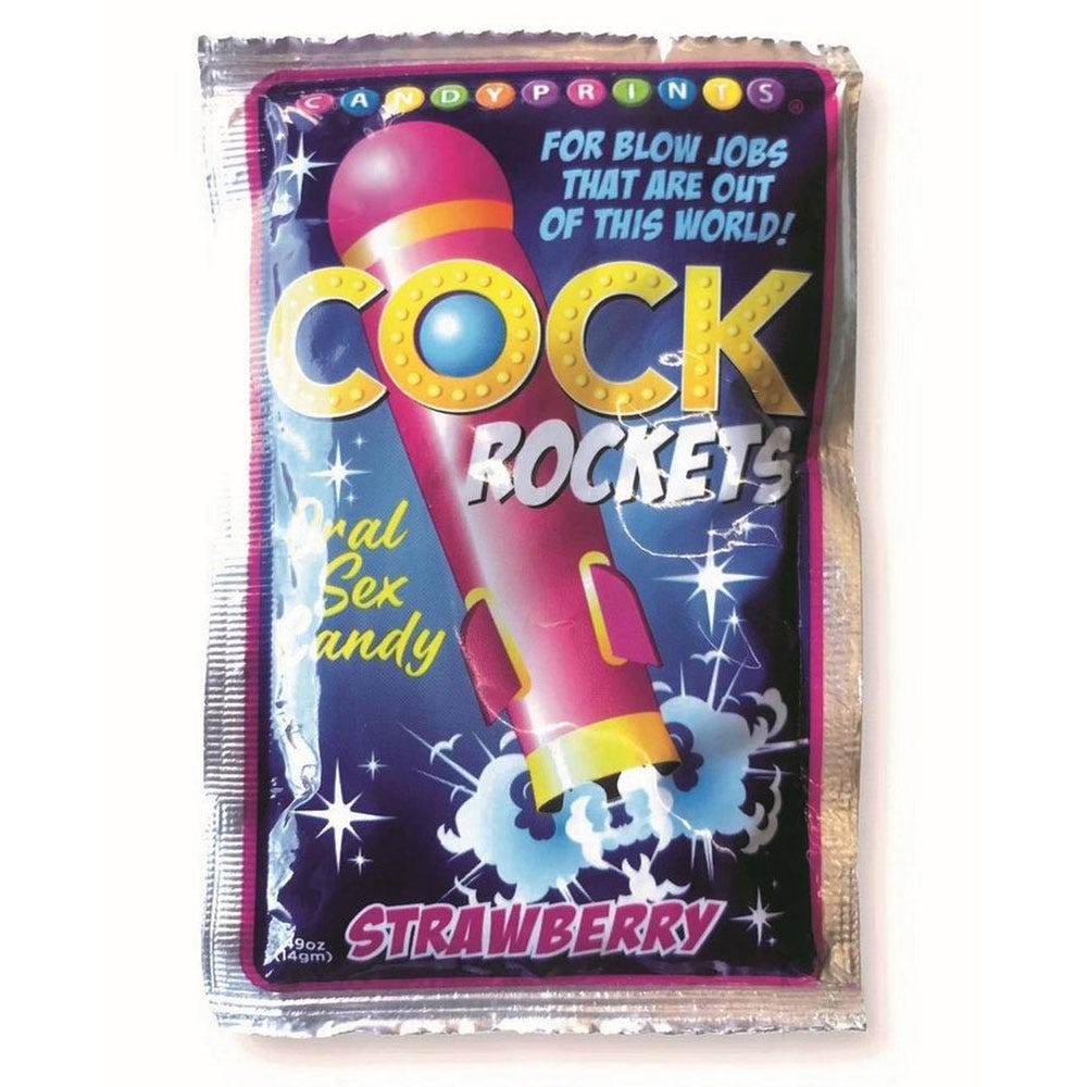 Cock Rockets Oral Sex Candy - Strawberry