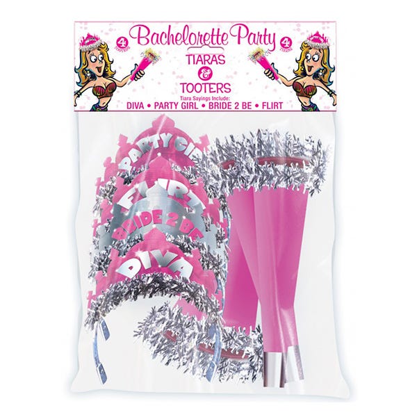 Hott Products Bachelorette Party Tiaras and Tooters