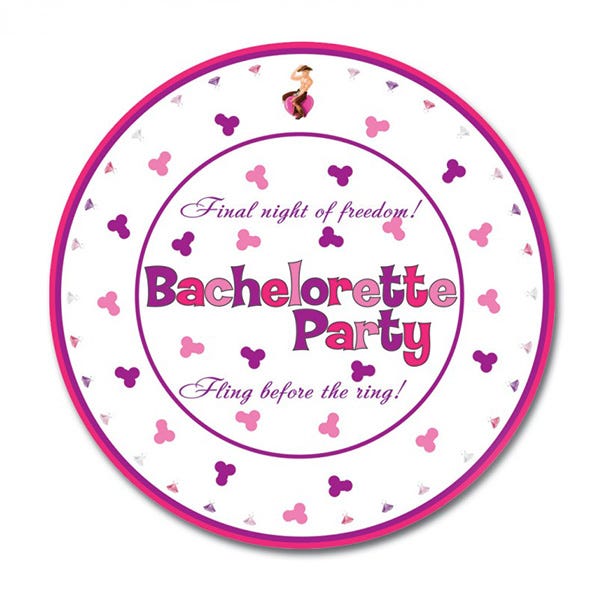 Hott Products 25cm Bachelorette Party Plates