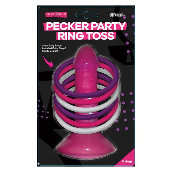 Hott Products Bachelorette Party Pink Pecker Party Ring Toss