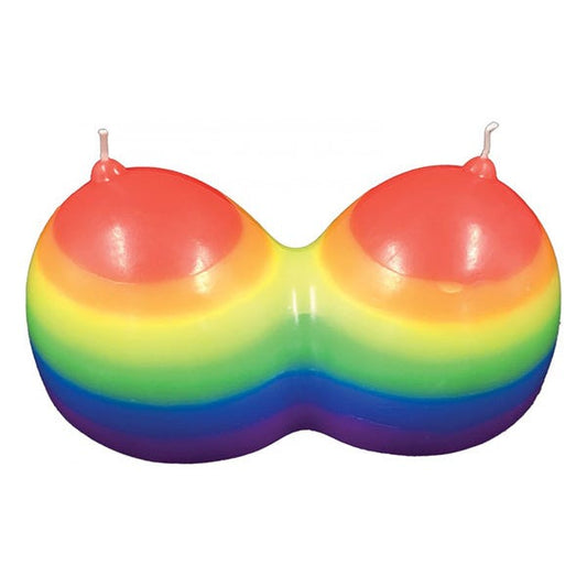 Hott Products Jumbo Boobie Rainbow Candle