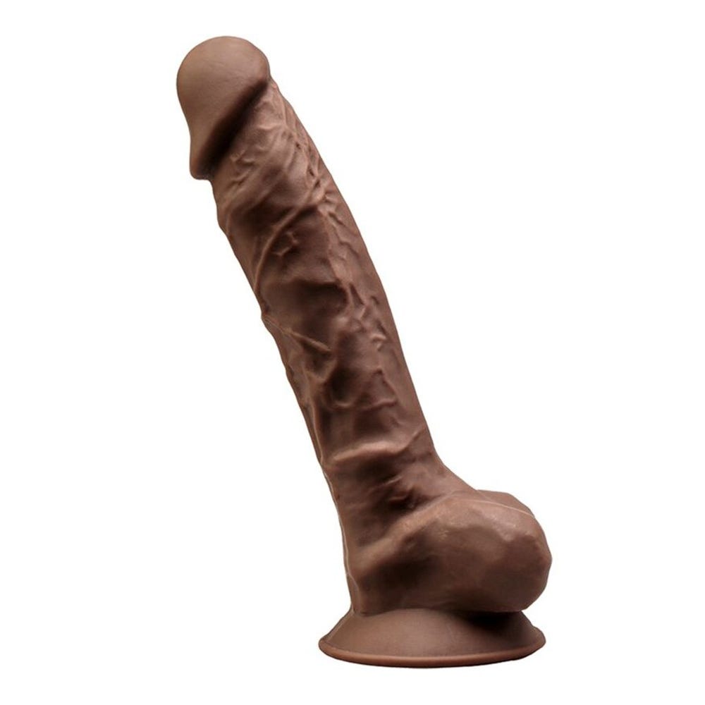 SilexD Model 1 - 9 Inch Dildo - Chocolate