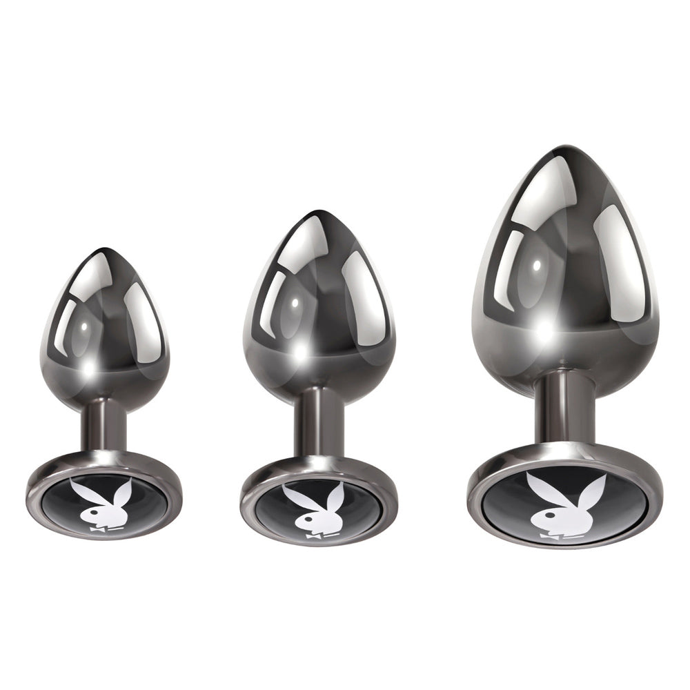 Playboy Pleasure Three-Ways Butt Plug Set