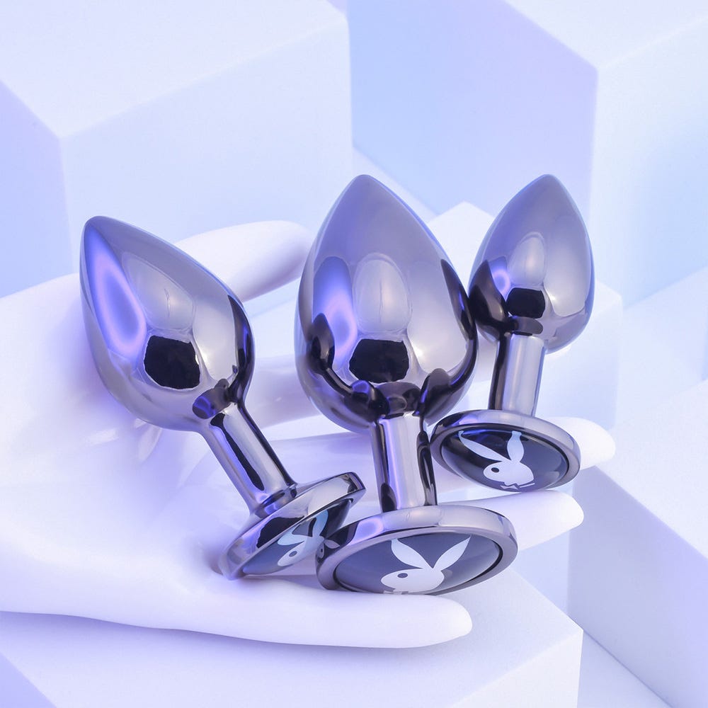 Playboy Pleasure Three-Ways Butt Plug Set