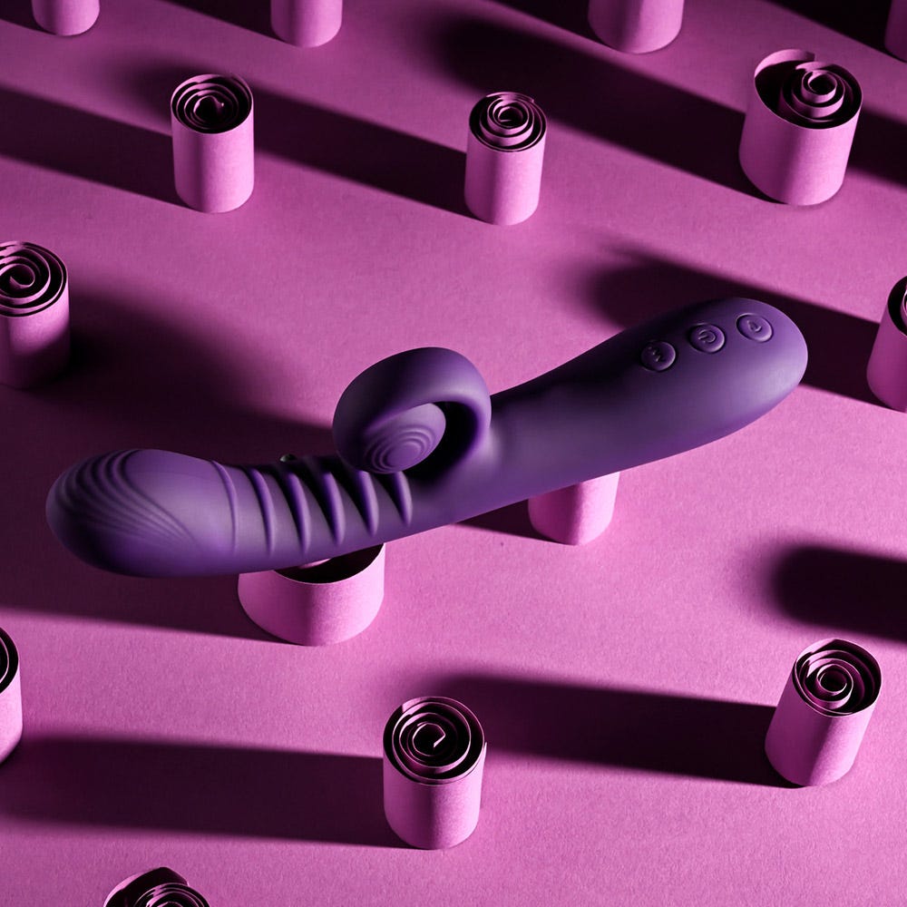 Playboy Pleasure Curlicue Rabbit Vibrator