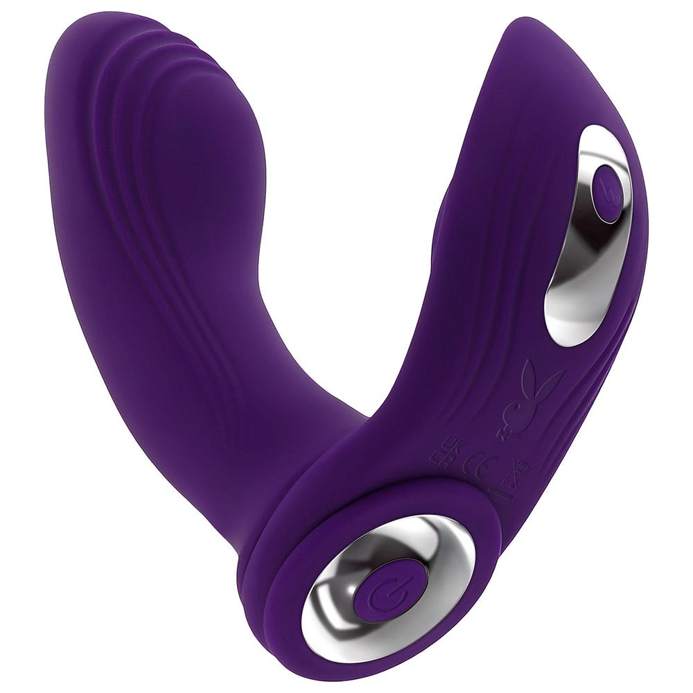 Playboy Pleasure Mix & Match Multi Play Rechargeable Vibrator with Removeable Cock Ring