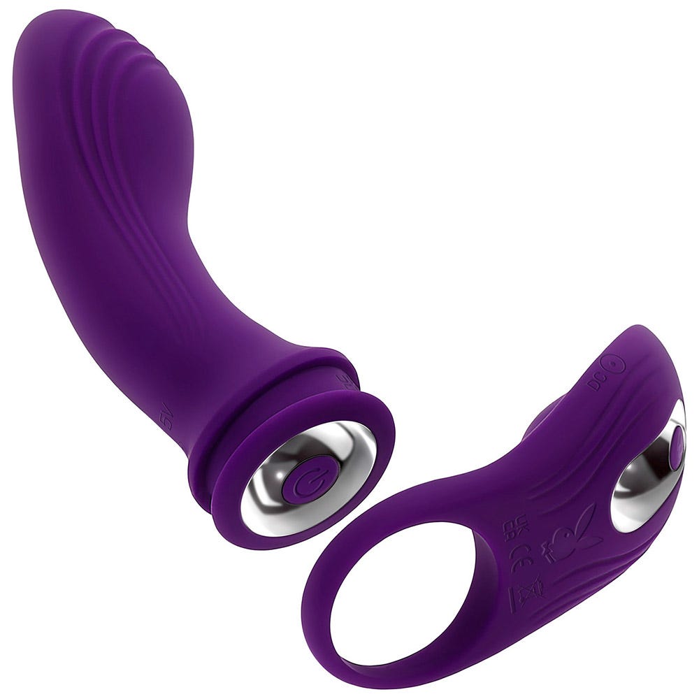 Playboy Pleasure Mix & Match Multi Play Rechargeable Vibrator with Removeable Cock Ring