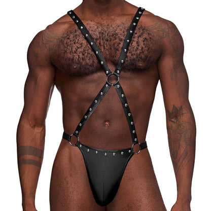 Malepower Warrior Thong & Crisscross Harness