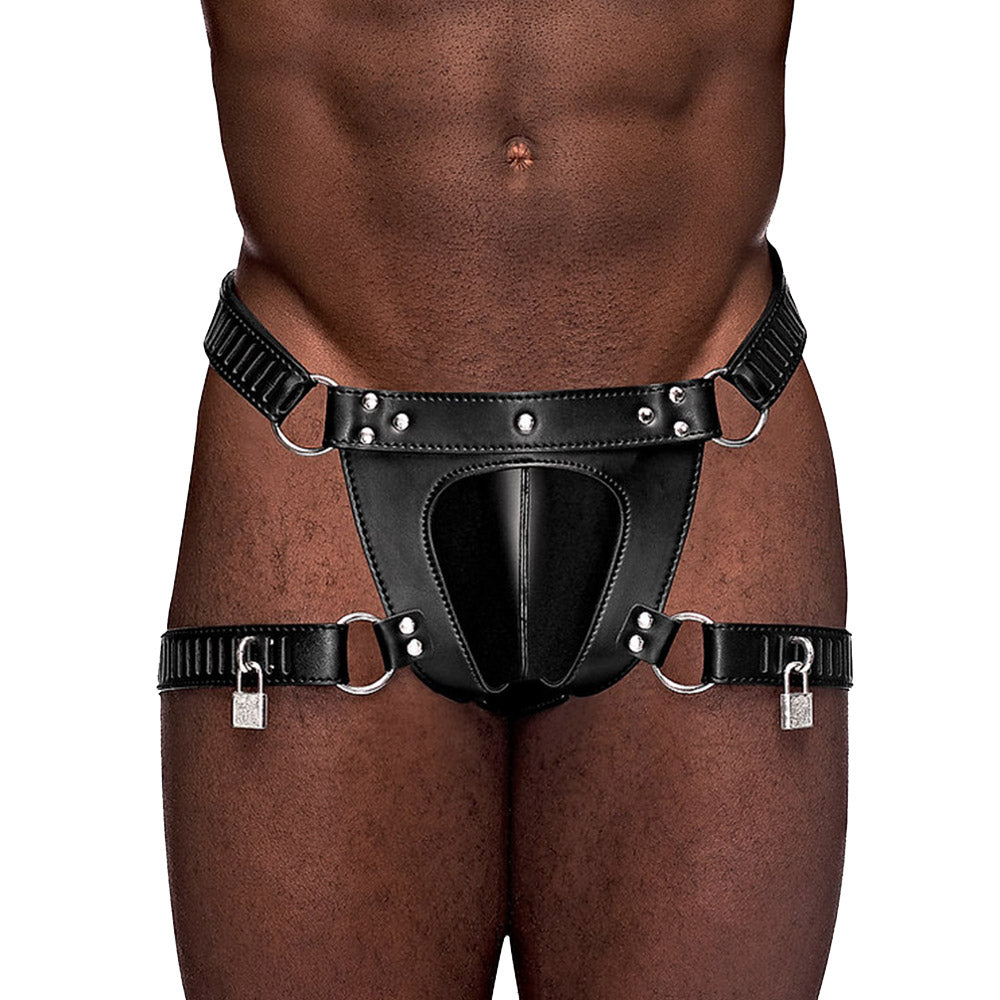 Malepower Scorpio Leather Bondage Thong