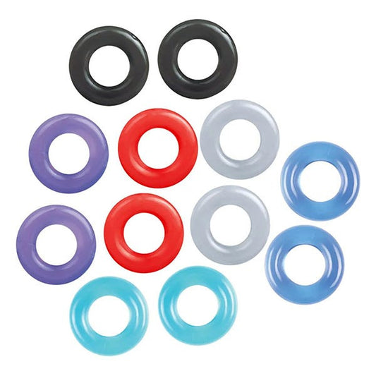 Ballers Dozen Stretchy Cock Rings 12-Pack