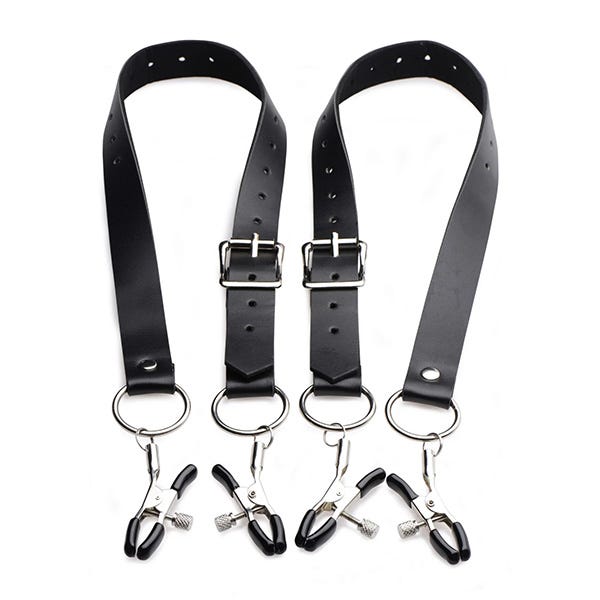 Master Series Spread Labia Spreader Straps with Clamps