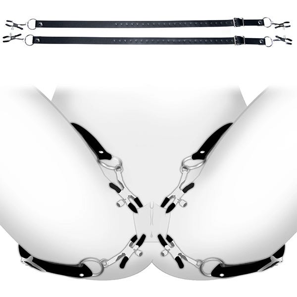 Master Series Spread Labia Spreader Straps with Clamps