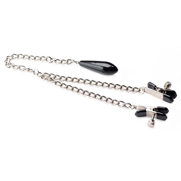 Master Series Titty Taunter Nipple Clamps with Weighted Beads