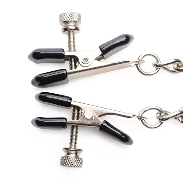 Master Series Titty Taunter Nipple Clamps with Weighted Beads