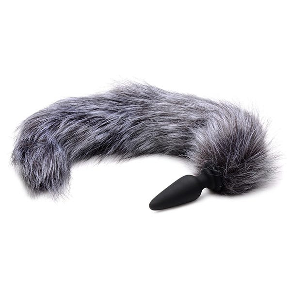 Tailz Silicone Anal Plug with 3 Furry Interchangeable Tails