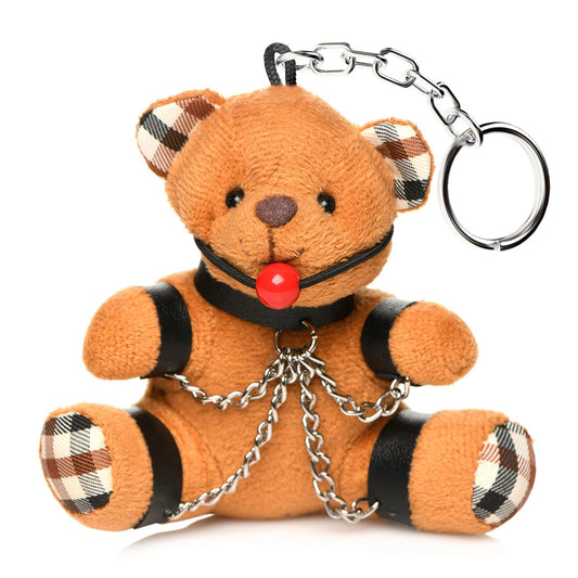 Gagged Teddy Bear Keychain