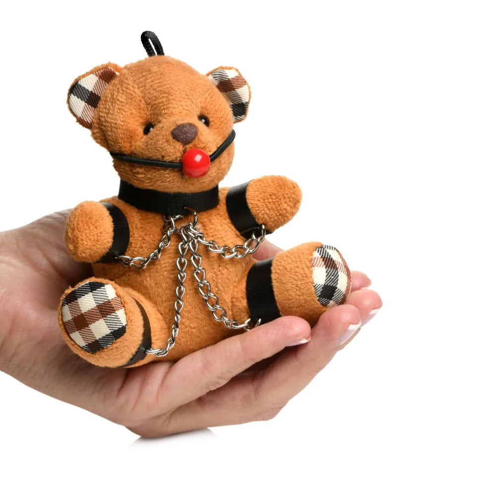 Gagged Teddy Bear Keychain