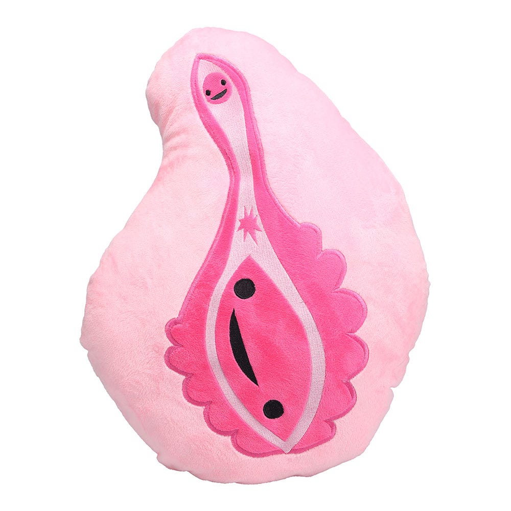 Sli Pussy Pillow Plushie with Storage Pouch Pink