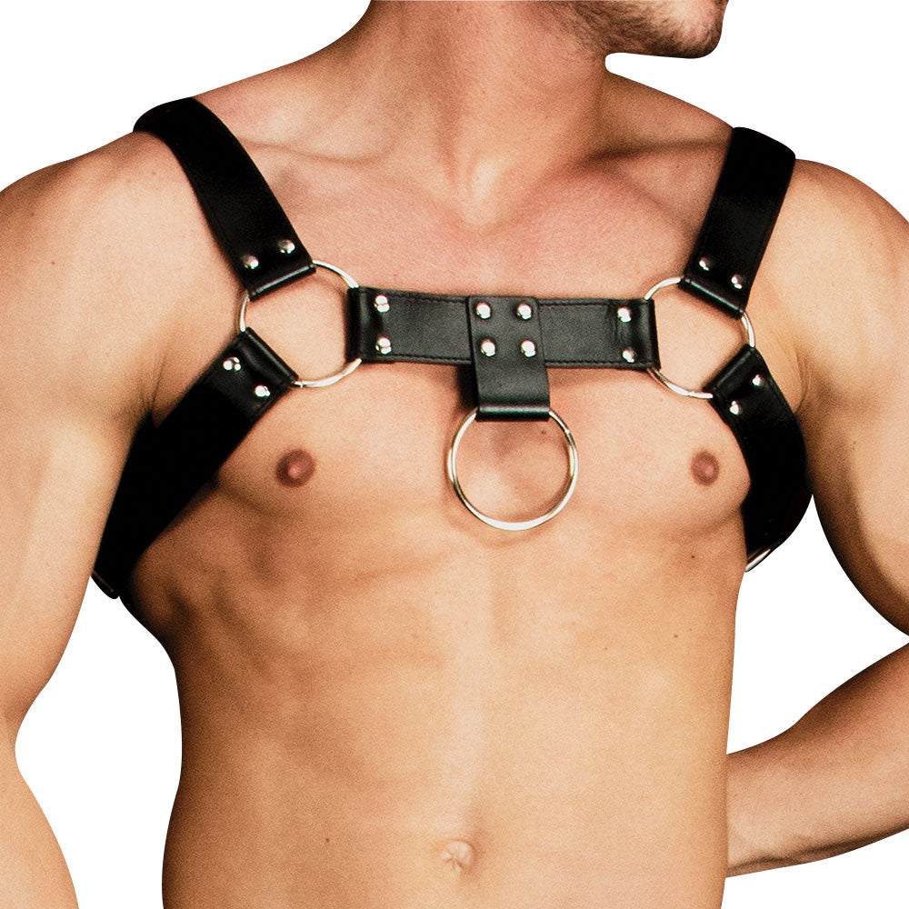 Ouch! Costas Solid Structure 2 Bonded Leather Body Harness