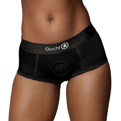 Ouch! Vibrating Strap-On Brief with Rechargeable Bullet