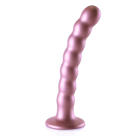 Ouch! Beaded Silicone 6.5 Inch G-Spot Dildo