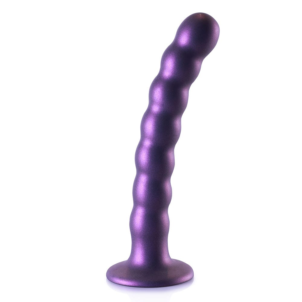 Ouch! Beaded Silicone 6.5 Inch G-Spot Dildo