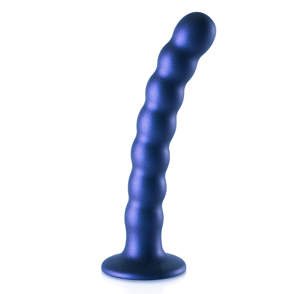 Ouch! Beaded Silicone 6.5 Inch G-Spot Dildo