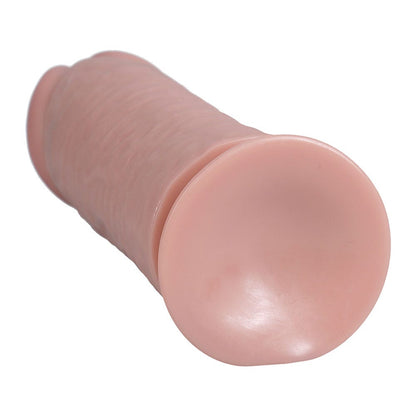 RealRock 10 Inch Extra Thick Realistic Dildo with Suction Cup - Vanilla