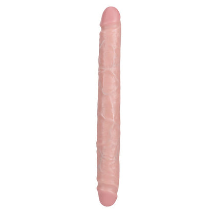 RealRock 12 Inch Straight Slim Realistic Double Dildo - Vanilla