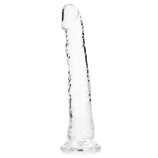 RealRock 10 Inch Crystal Clear Realistic Dildo with Balls & Suction Cup Base