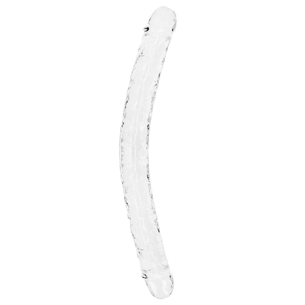 Realrock 18 inch Crystal Clear Double Ended Dildo