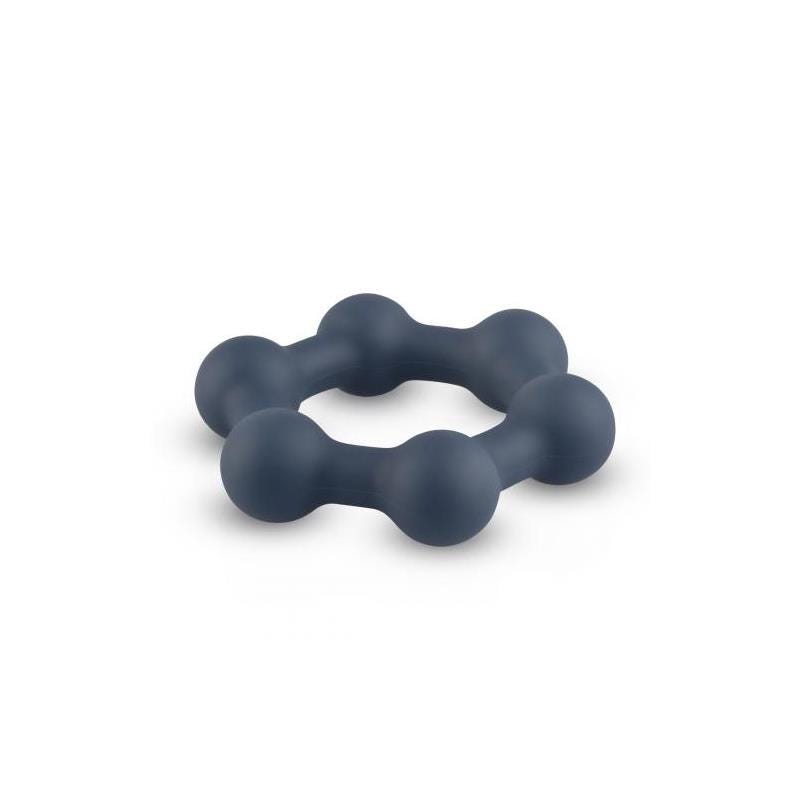 Boners Silicone Hexagon Cock Ring with Steel Balls