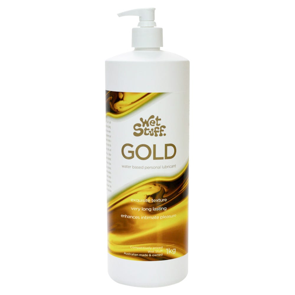 Wet Stuff Gold 1kg Pump Bottle Water Based Lubricant