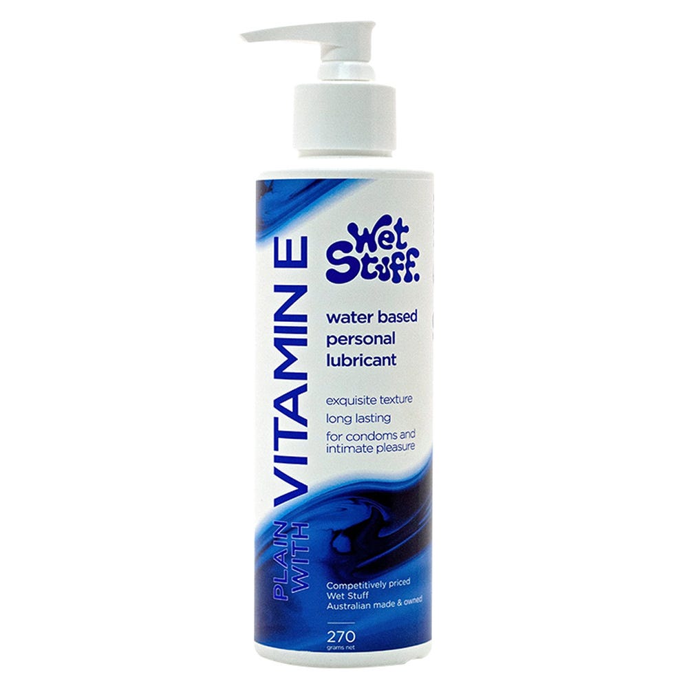 Wet Stuff 270g Pump Water Based Lubricant With Vitamin E