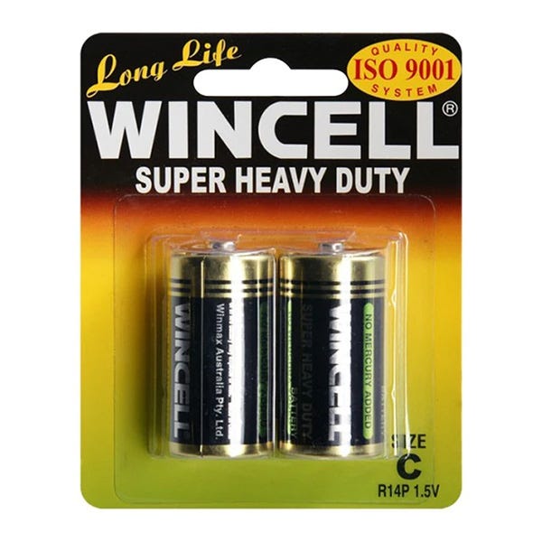 Wincell Super Heavy Duty C Batteries