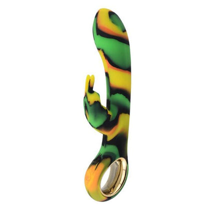 Colourful Camo Dini Heating Rabbit Vibrator