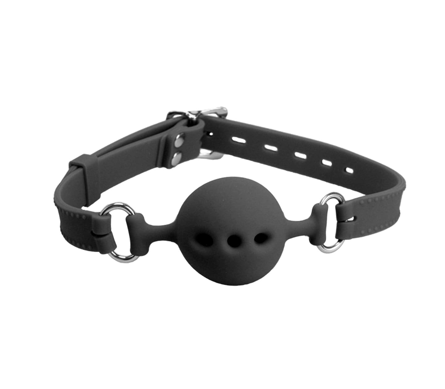 Love In Leather Large Silicone Breathable Ball Gag