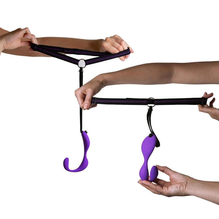 Adrien Lastic Mr Hook Strap-On Hands Free Double Action Stimulator