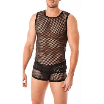 Poison Rose Men's Mesh Singlet Top